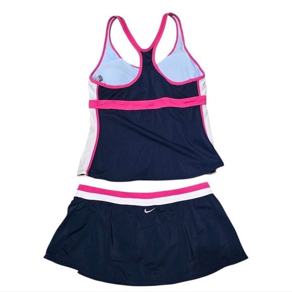 Nike Navy and Pink T Back Tankini - Picture 2 of 4